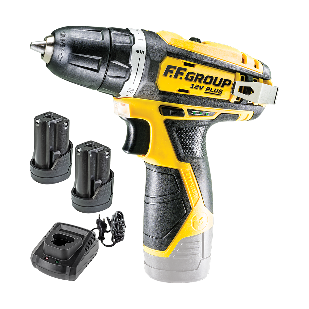 CORDLESS DRIVERS FF GROUP CORDLESS DRILL DRIVER CDD 12V WITH 2